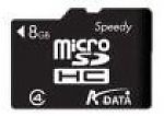 Флеш карта microSDHC 8 Class4 A-Data без переходника