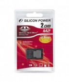 Карта памяти MS Mikro (M2),  2GB Silicon Power + адаптер Duo Pro
