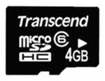 Флеш карта microSDHC 8Gb class4 No Box & Adapter Transcend (TS8GUSDC4)